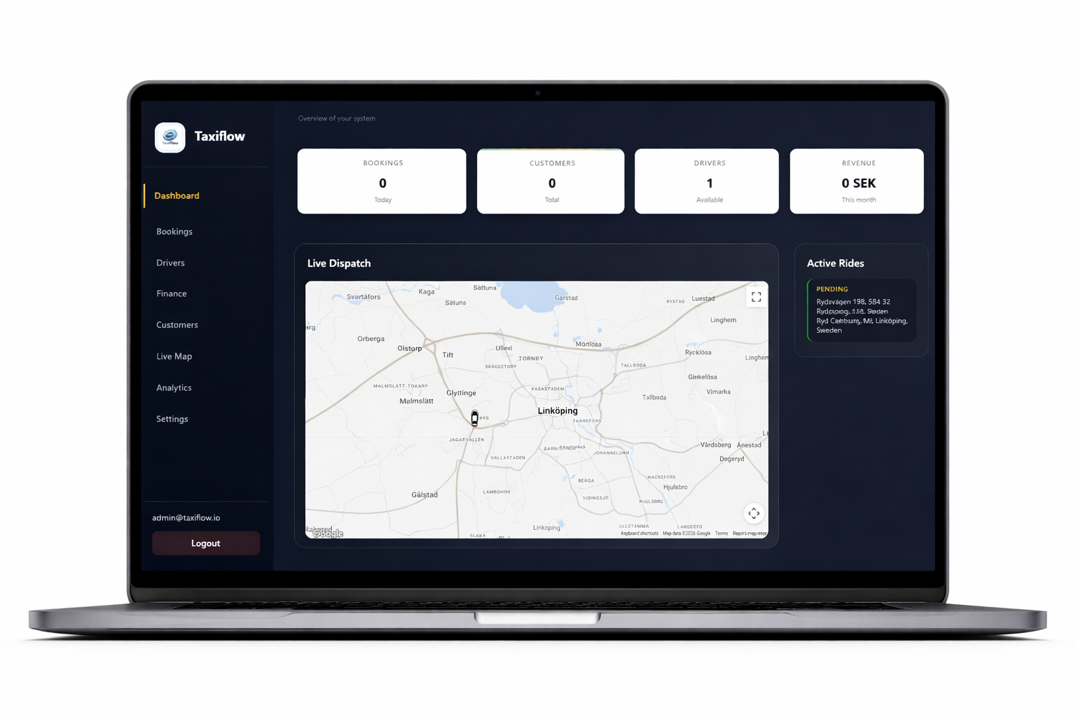 TaxiFlow dispatchpanel